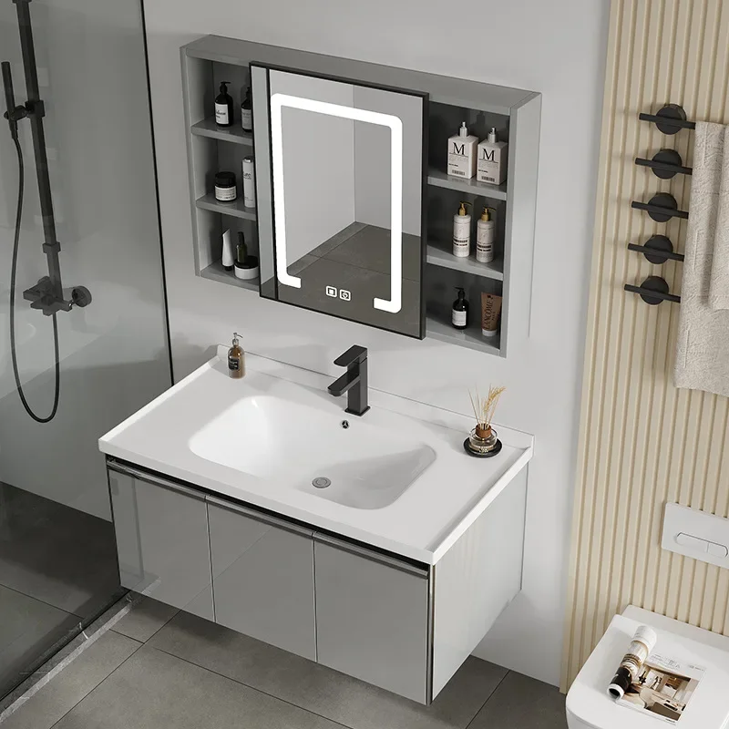 

Ceramic wash basin thickened bathroom balcony basin integrated washbasin combined