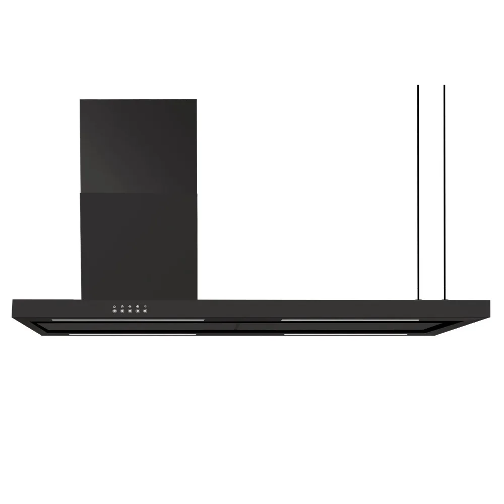 

European T-Type Mid-Island Range Hood Ceiling Mounted Island Range Cooker Hood with Wine Glass Rack Production Takes 15 Days