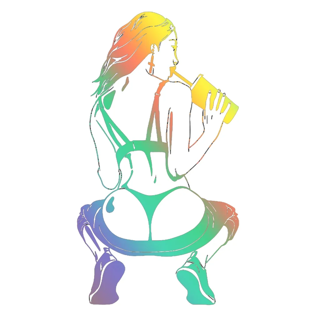 LYKX calcomanías de vinilo que cubren la carrocería del coche, calcomanías de chica atractiva, para Bmw, Audi, Jeep, Nissan, Yamaha, Honda, Husqvarna