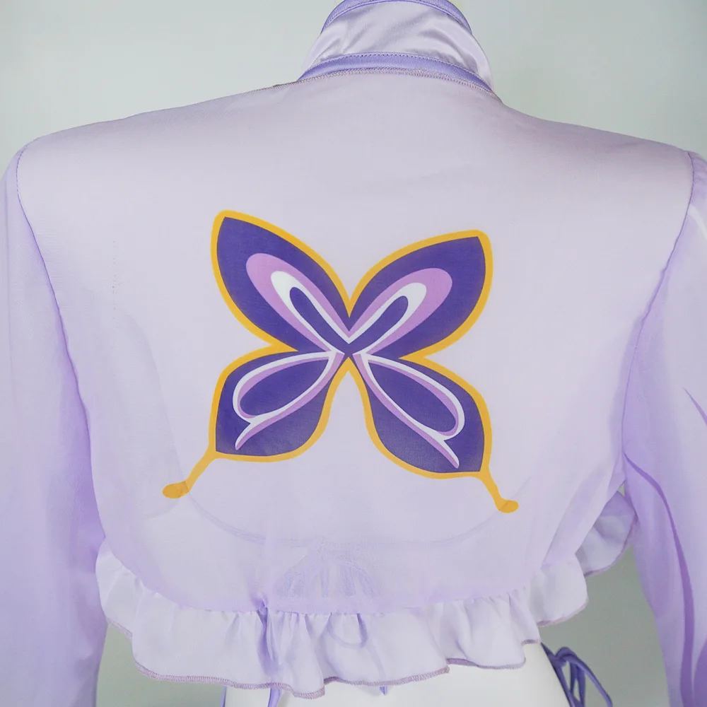 ملابس السباحة العامة من Genin Impact Lightning أزياء تنكرية للهالوين أزياء نسائية صينية تقليدية للمسرح