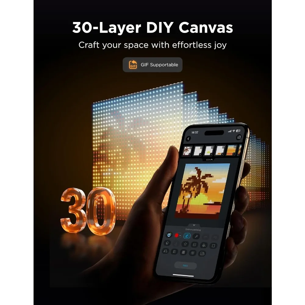 ستارة Lights Pro، ترقية 960 LEDs أضواء ستارة LED ذكية متغيرة الألوان مع AIGC