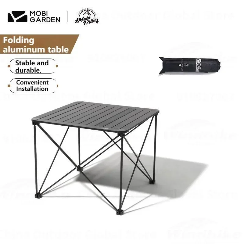 

MOBI GARDEN Outdoor Folding Table Aluminum Alloy Ultralight Portable Exquisite Camping Picnic Hiking BBQ Table with Storage Bag