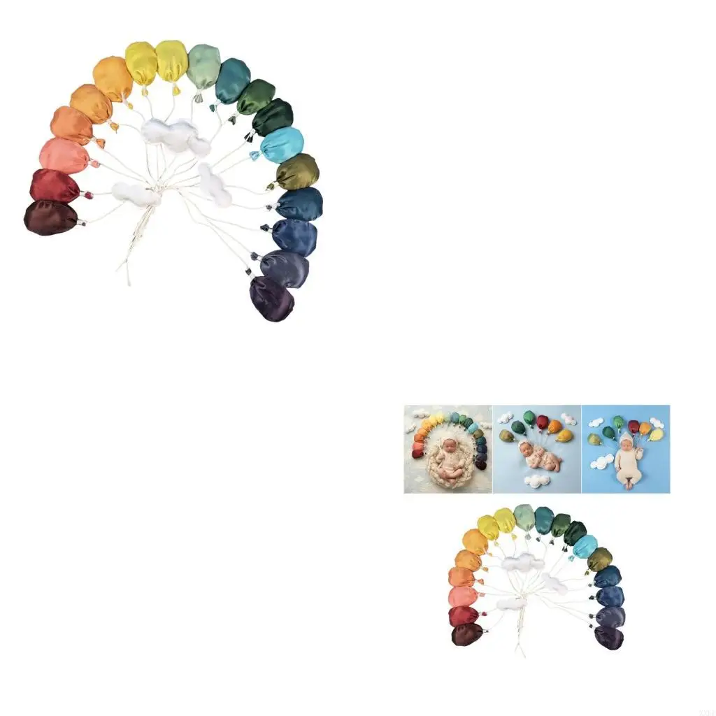 XXFE Infant Photography Props Balloon Clouds Decorative for Newborn Pictures