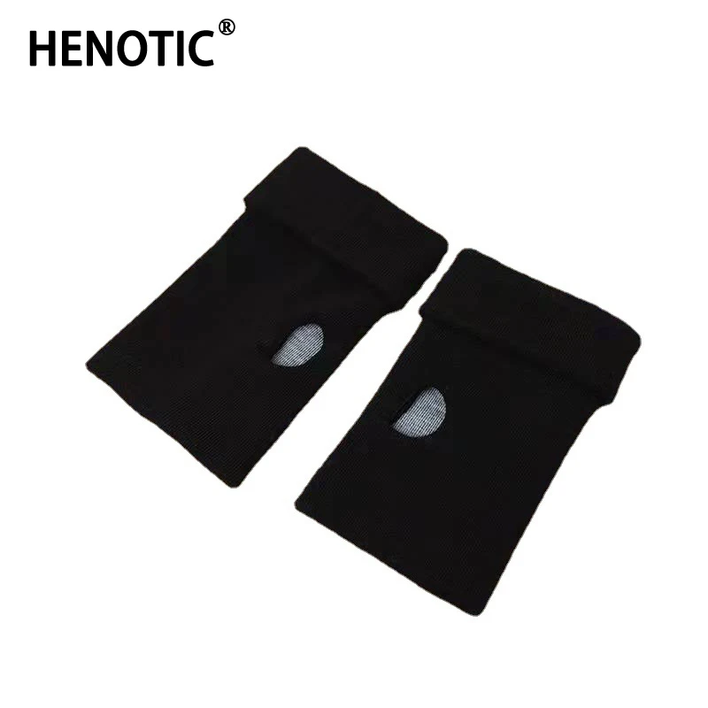 

Henotic Autumn And Winter Men's And Women's Half Finger Gloves Fashion Warm Double Thickened Knitted Dew Finger