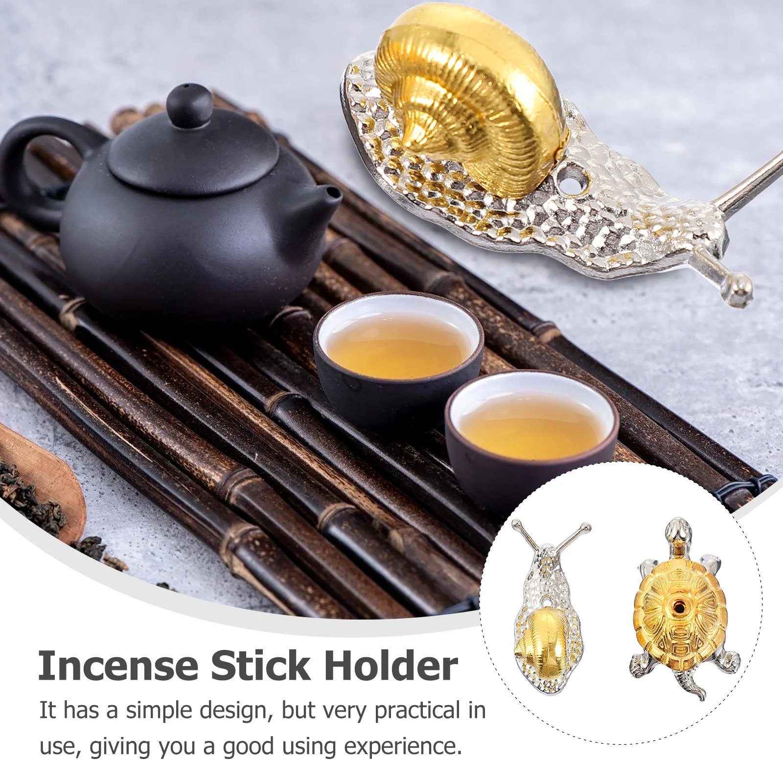 

2Pcs Alloy Incense Censer Animal Design Aromatherapy Decor Home Office Bedroom Incense Burner Holder Holder