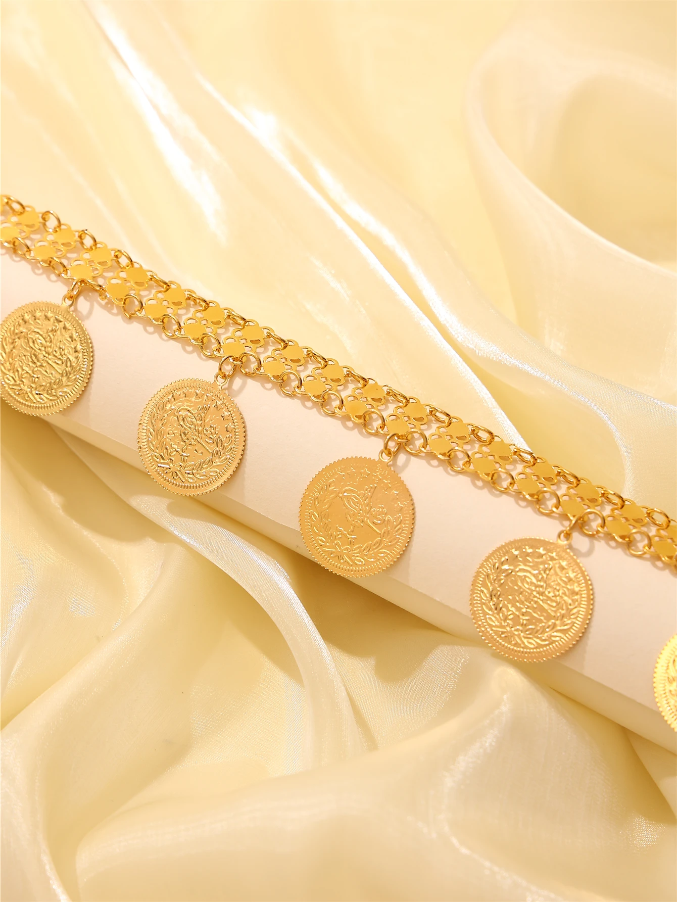 

Women's Elegant Vintage Turkish Coin Tassel Body Chain For Party Performance