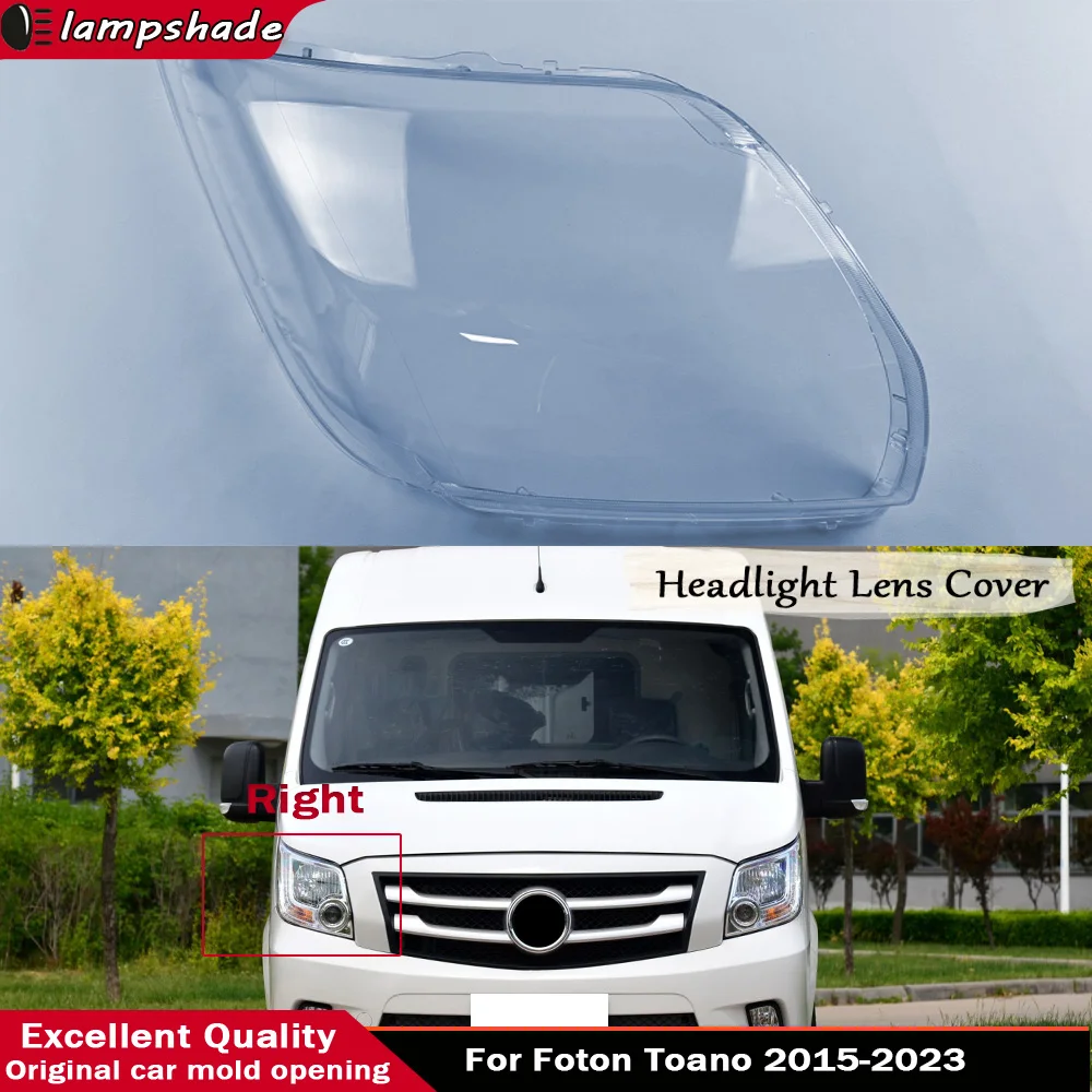 

Auto Accessory Front Headlight Cover For Foton Toano 2015 2016 2017 2018 - 2023 Headlight Lens Shell Replace Original Lampshade