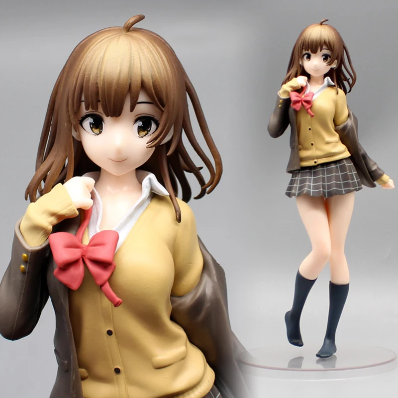 

25CM Anime Union Creative Hige Wo Soru Soshite Joshikousei Wo Hirou Ogiwara Sayu PVC Action Figures Collection Model Toys Gift