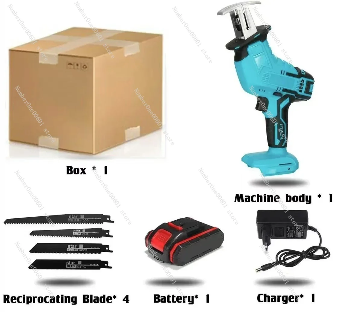 Reciprocating Saw Cut Up Large frozen slabs of meat Cordless Electric Saw Reciprocating Saw For 18V Makita Battery