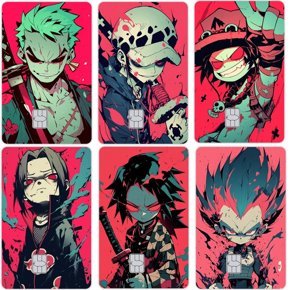 

Anime Cartoon Sasuke Kakashi Uzumaki Diy Shiny Laser Debit Bank Credit Card Stickers Women Men Campus Bus Card Decal Cover Gifts
