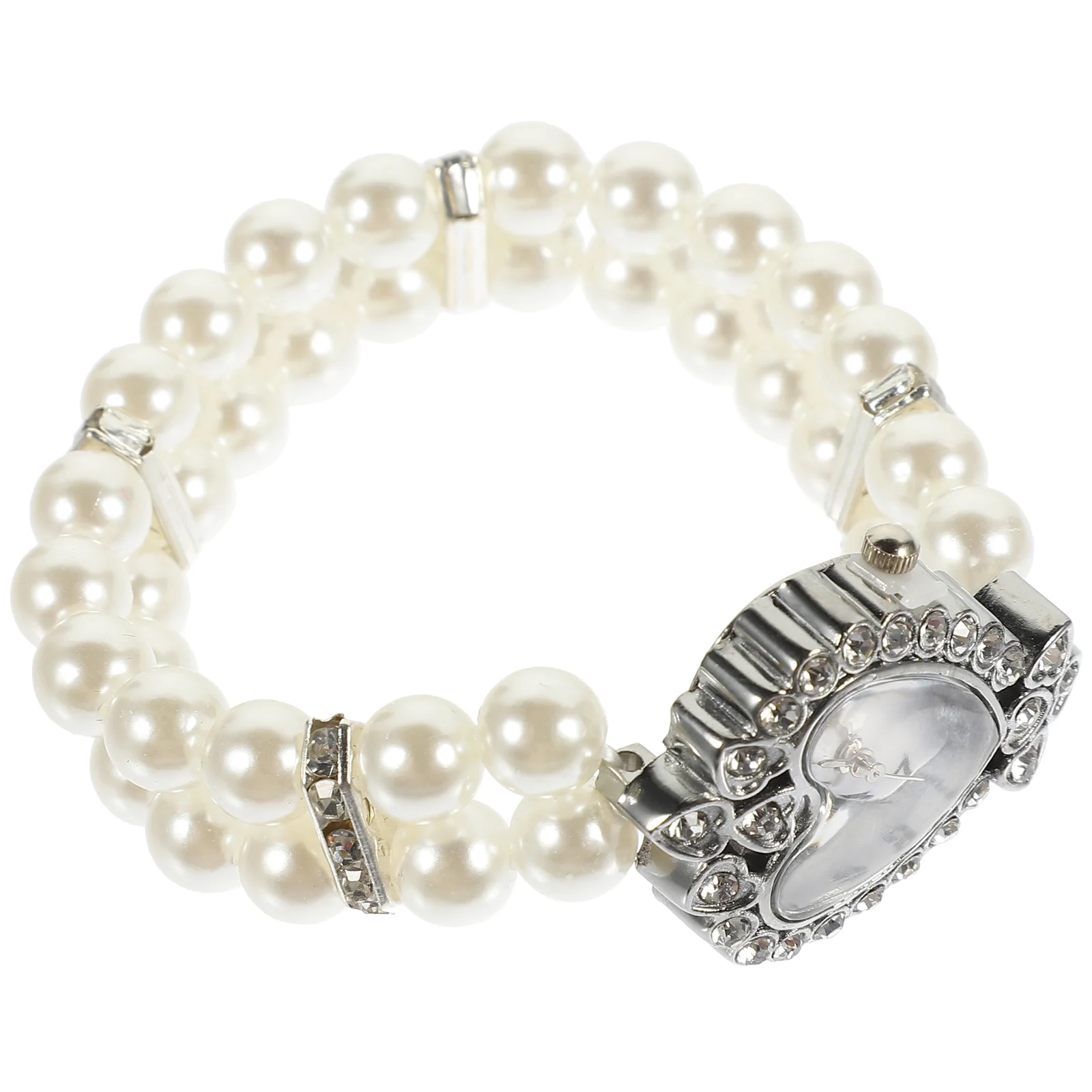 Pearl Ladies Bracelet Watch Quartz for Women Strap Girl Wrist Women's Band Bangle