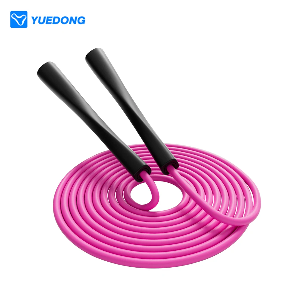YUEDONG Corde à sauter réglable en PVC pour hommes et femmes, idéale pour la perte de poids, l'exercice, la vitesse, la remise en forme et l'entraînement en salle de sport