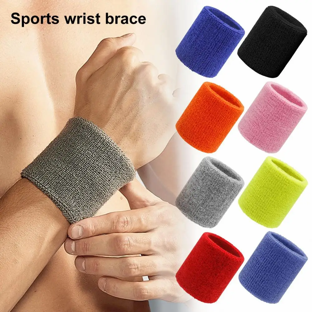 Towel Sports Wristbands Tennis Sweat Bands Basketball Volleyball Wrist Guard Quick Dry Athletic Exercise Wrist Brace Sweatbands