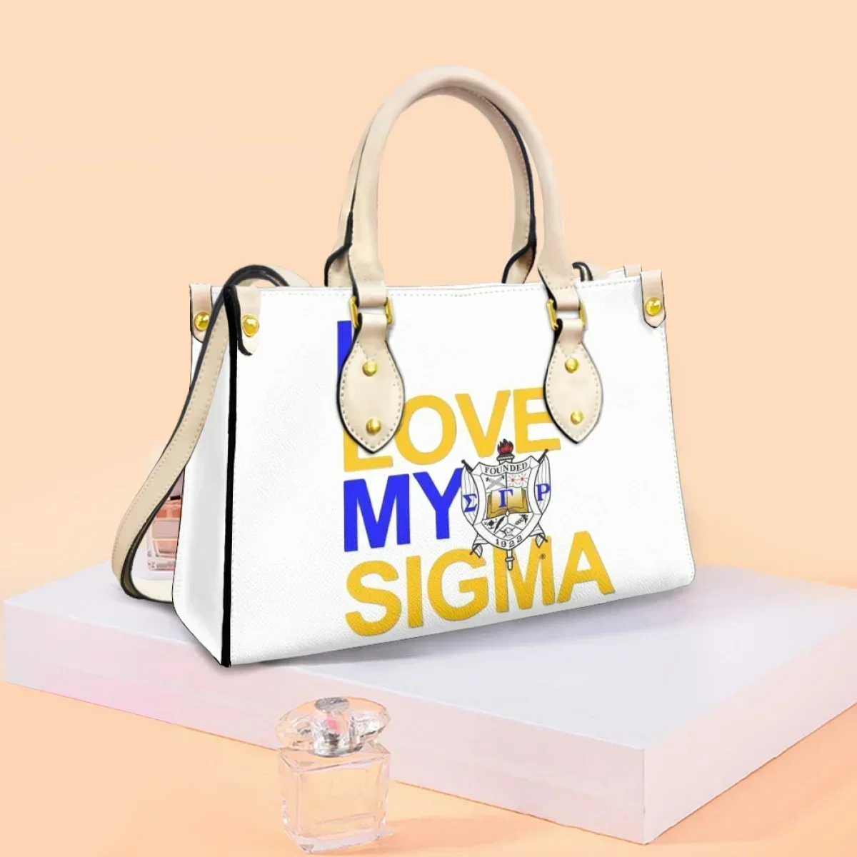 Sigma Gamma Rho вечерние клатчи с принтом, женский подарок, высококачественная сумка-мессенджер из искусственной кожи с верхней ручкой, портативные сумки для покупок на открытом воздухе