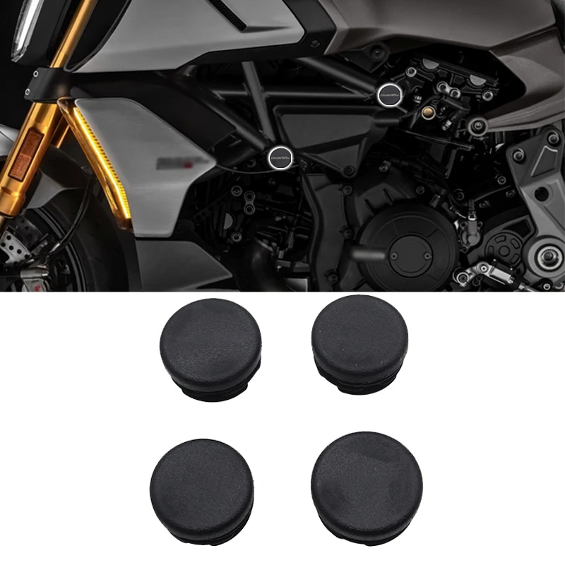 4PCS Frame Hole Cover For Ducati Diavel 1260 / S / Lamborghini 2019-2023 2022 Motorcycle Caps Plug Decorative Frame Cap Set