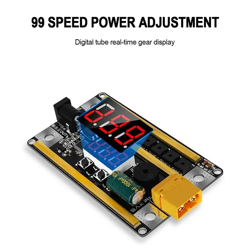 【HOT N07R】 12V Handheld Adjustable Spot Welding Machine Control Board for 18650 Battery Spot Welder 0.1-0.2mm Sheet