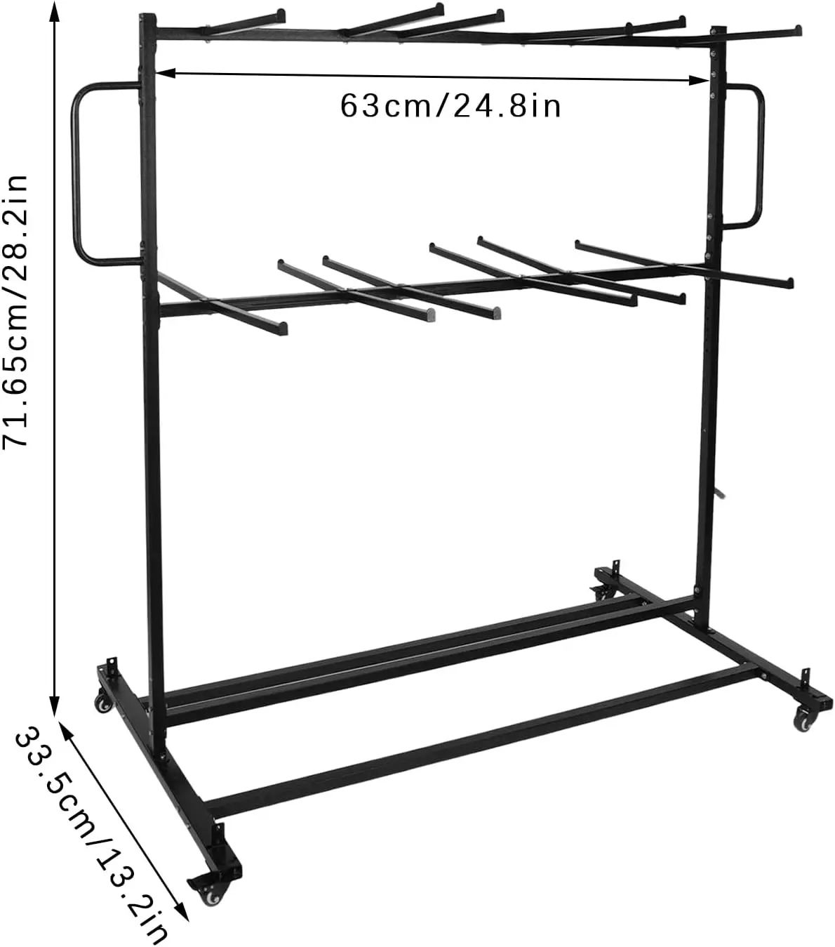 Folding Table And Chair Cart Folding Chair Storage Rack Heavy Duty Mobile Stackable Chair Table Dolly With Wheels Folding Chair