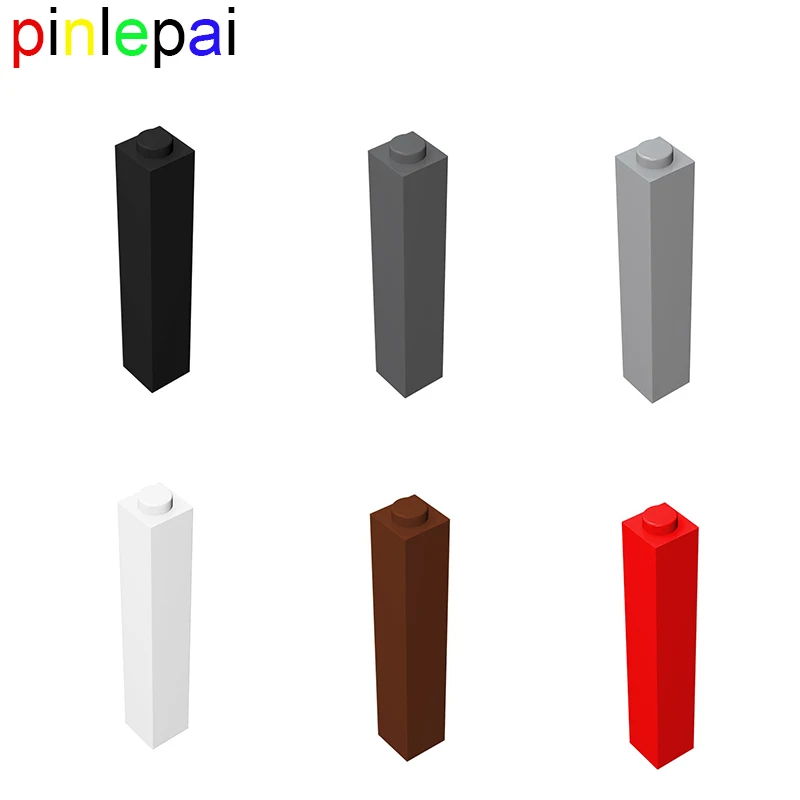 Pinlepai 2453 Brick Block 1x1x5 Moc Building Blocks Support Pillar Bricks Column Compatible Assembles Particles Children Toys