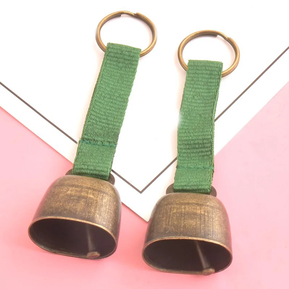 2 Pcs Outdoor Camping Bell Metal Accessories Hiking Bells for Bear Iron Traveling