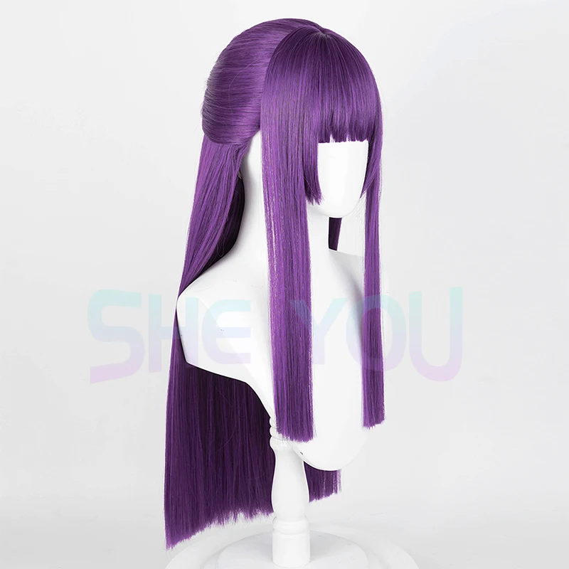 80cm Frieren Farn Cosplay Fantasy Perücke Anime hitze beständige Kunst haar Karneval Halloween Party Requisiten Perücke Kappe