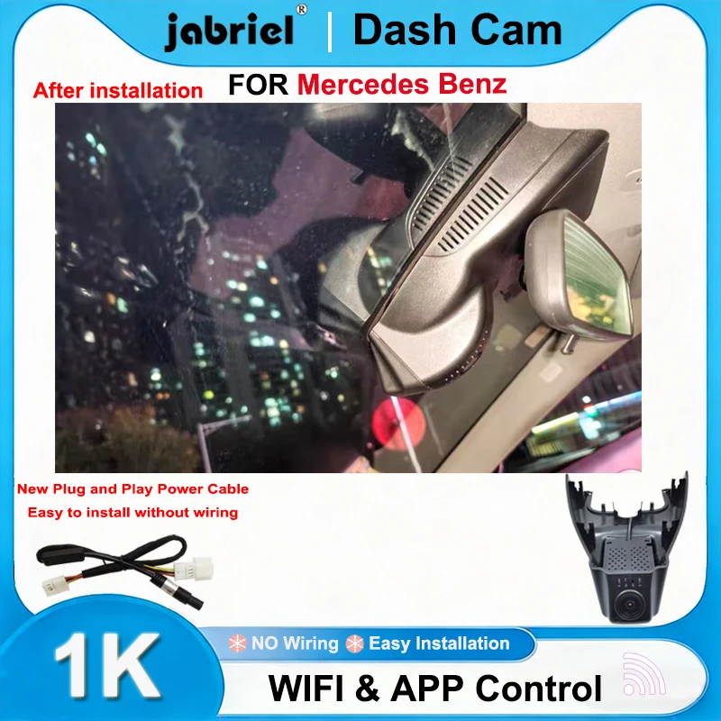 

Видеорегистратор Jabriel 1080P Plug and Play для Mercedes-Benz CLA W117, Mercedes-Benz GLA X156, Mercedes-Benz A-класса W176 W177