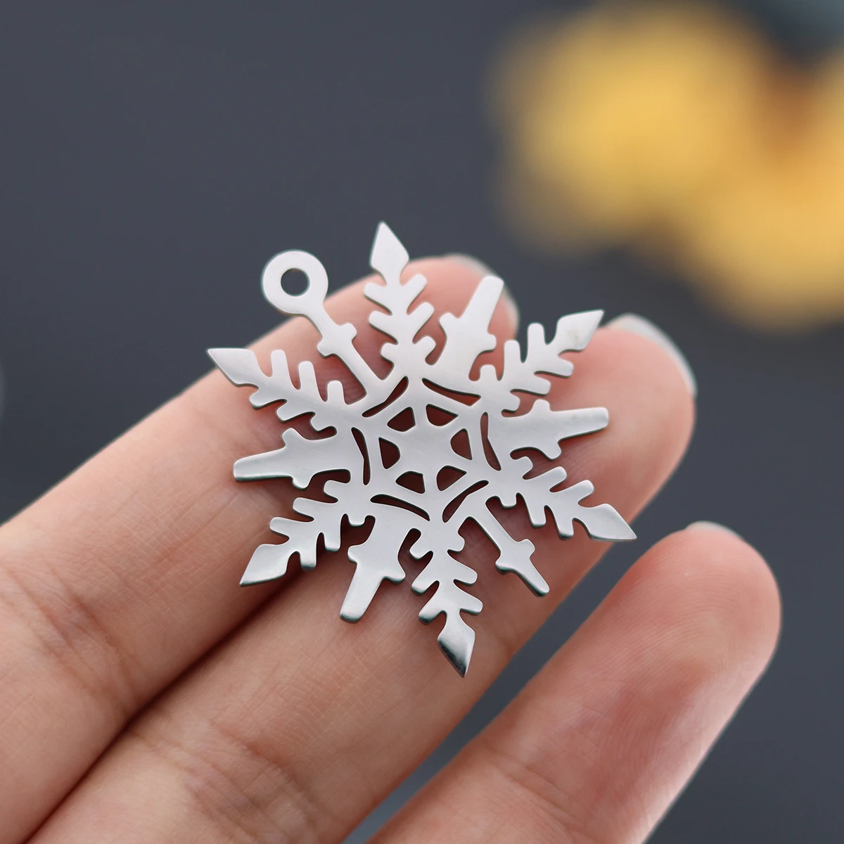 3pcs Winter Snowflake Charms Pendants For Jewelry Making DIY Bracelet Handmade Necklace Craft Accessories