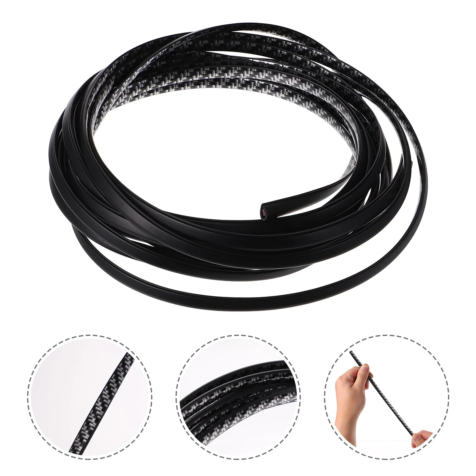 2pcs 5M Car Guard Anti-Scratch Strip Protective Trim For Vehicle Door Edge Pvc Crash Sticker Door Guards Bumper Accessory