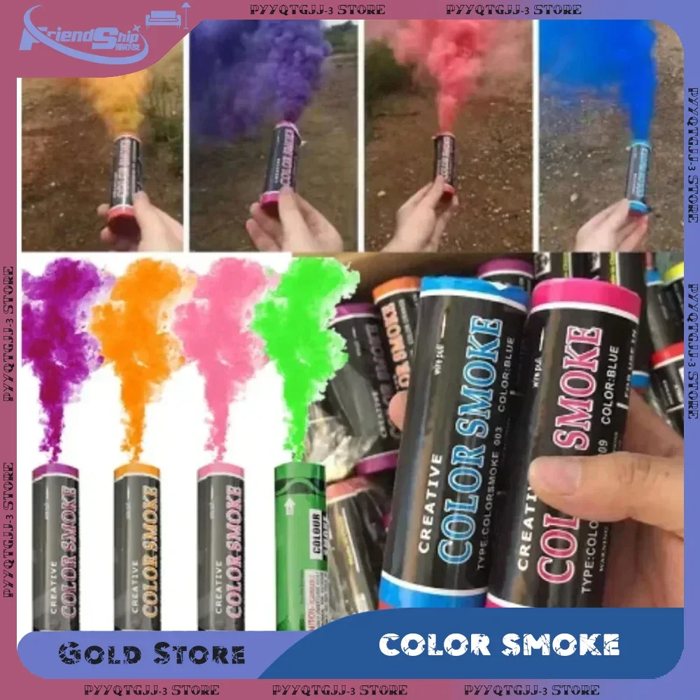 

3/6pcs Colorful Smoke Magic Handheld Smokes Stage Studio Wedding Fog Smoke-Stick-Prop Atmosphere Decor Photography Aid Smoke