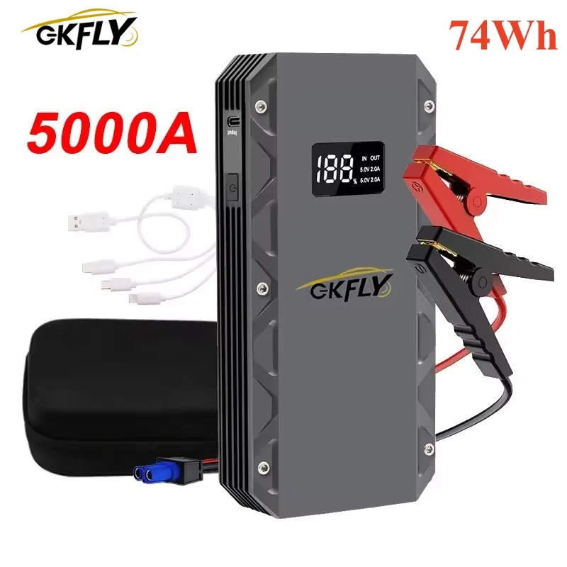 GKFLY 5000A 9000A Auto Jump Starter Power Bank Draagbare Auto Batterij Starter Startapparaat Voor 12V Auto Emergency Booster starter