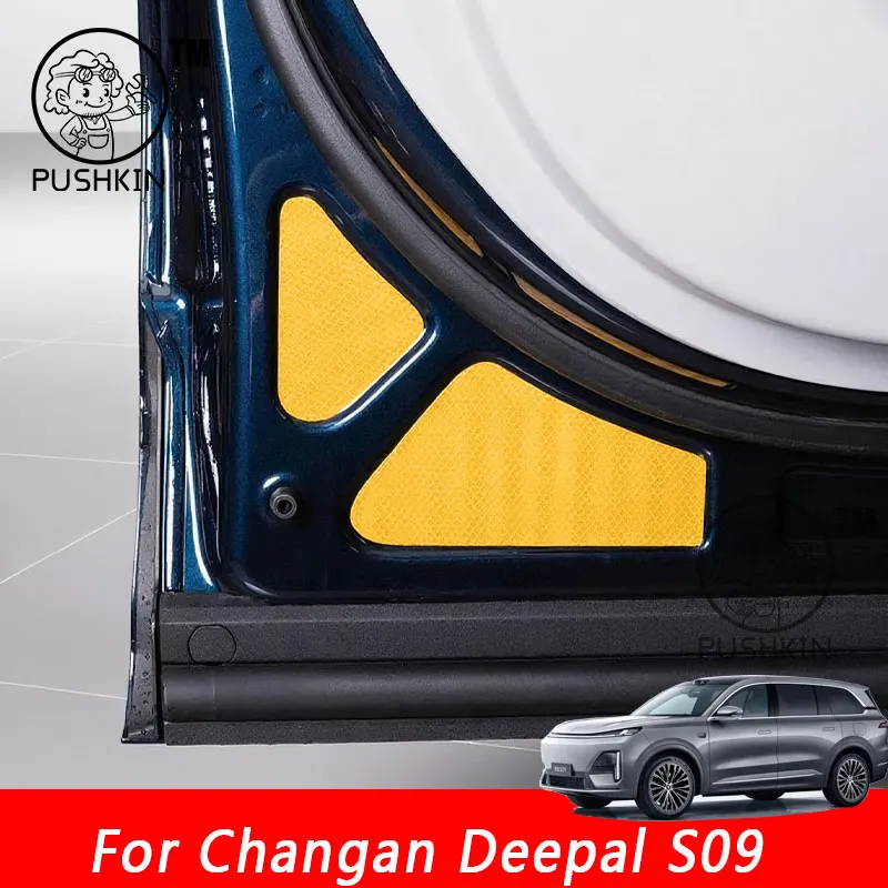 

For Changan Deepal S09 2025 2026 car interior parts Anti rear collision warning sticker for front bumper of door accessories
