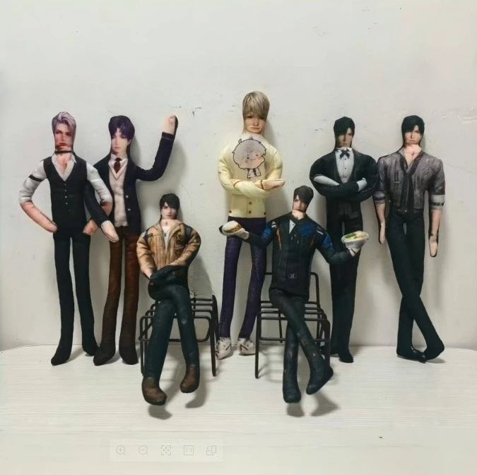 28cm Love And Deep Space Rafayel Xavier Zayne Sylus Full-Body Doll With Frame And Movable Long Strip Game Peripherals Fans Gift