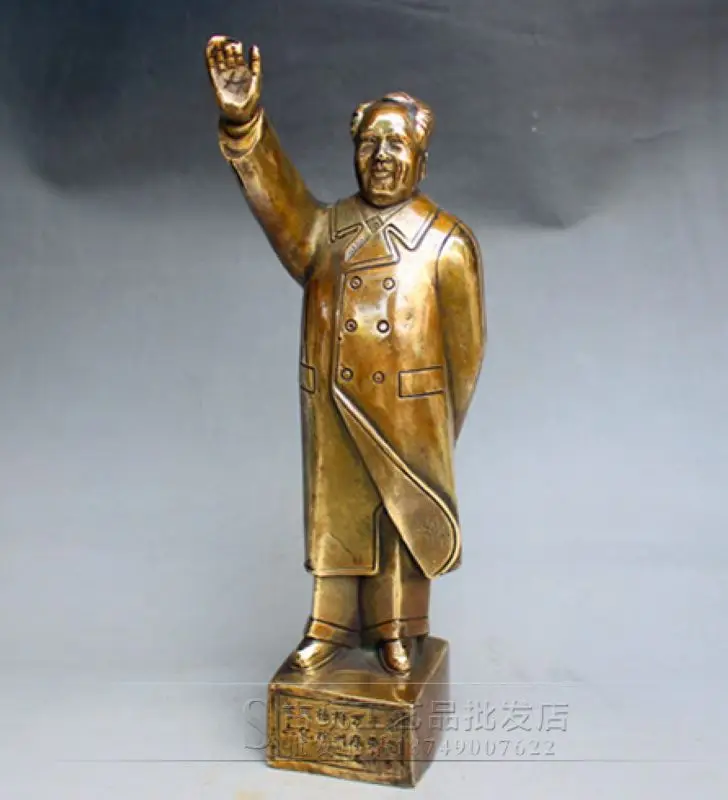 

Wholesale bronze ornaments brass great man standing like crafts statues for decoration home decor