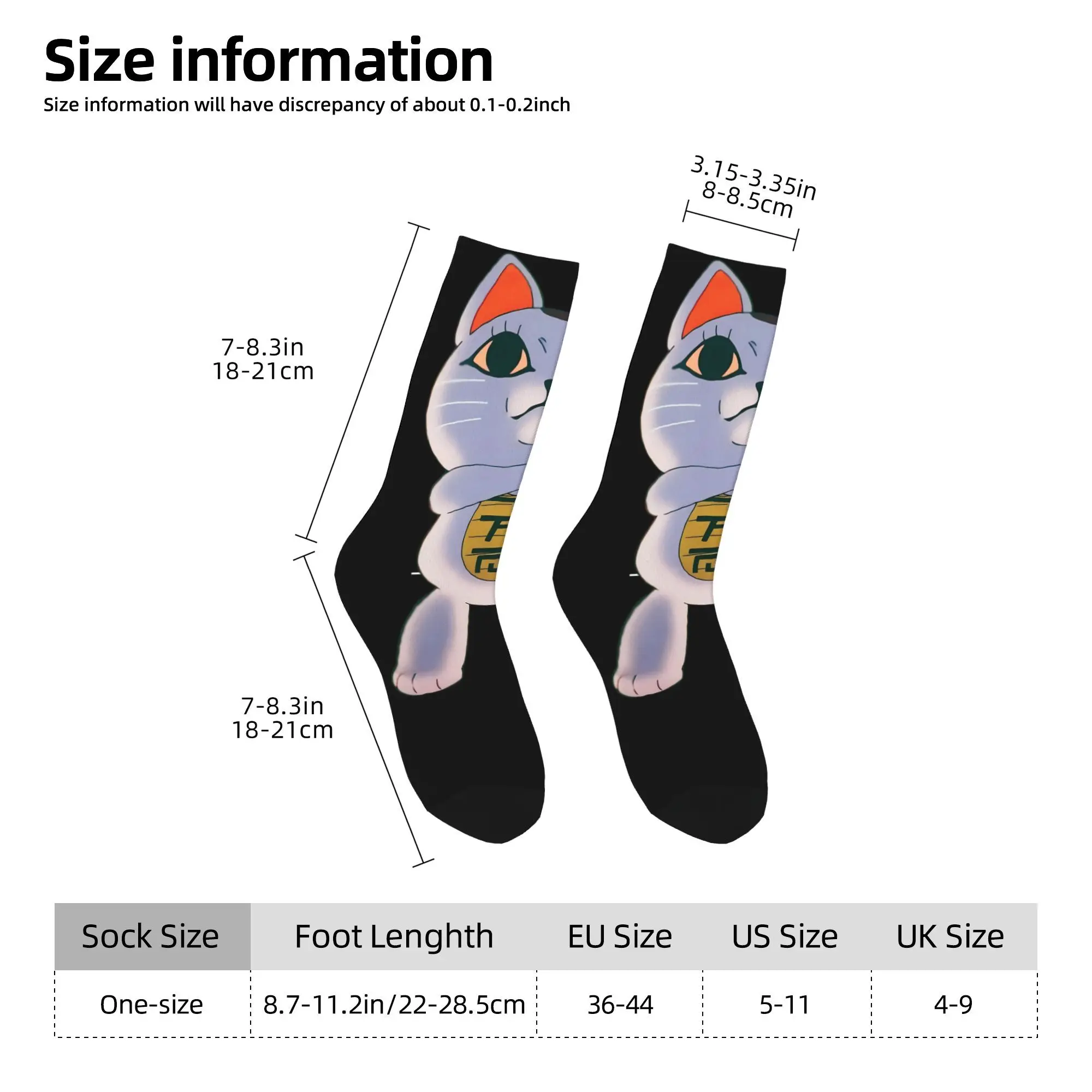 Adults Men Socks DanDaDan   Stockings Non-Slip Warm Soft Socks Winter Casual Pattern Outdoor Sports Socks