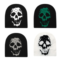 Skull Pattern Halloween Funny Pumpkin Beanies Autumn Winter Warm Hat Y2K for Men Women Knitted Hat Skiing Cap Cycling Hip Hop
