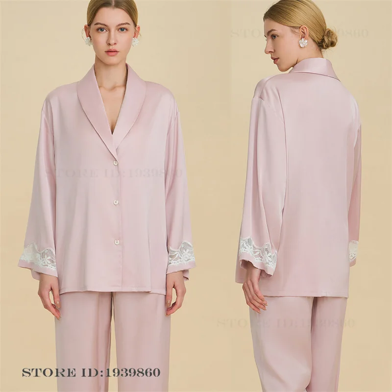 

Высококачественный женский пижамный комплект: элегантная ночная сорочка во французском стиле с ажурным кружевом, домашняя одежда, свободный крой для отдыха