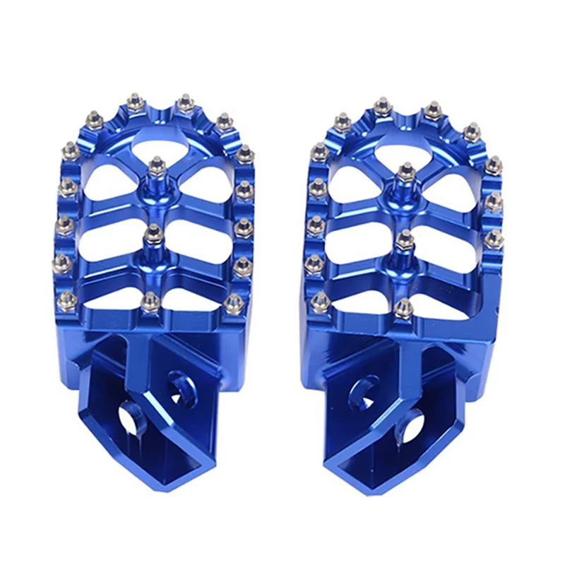 

Motorcycle Footrest Foot Pegs Pedals For YZ80 YZ125 YZ250 YZ500 WR200 WR250 WR500 HONDA XR350 Blue