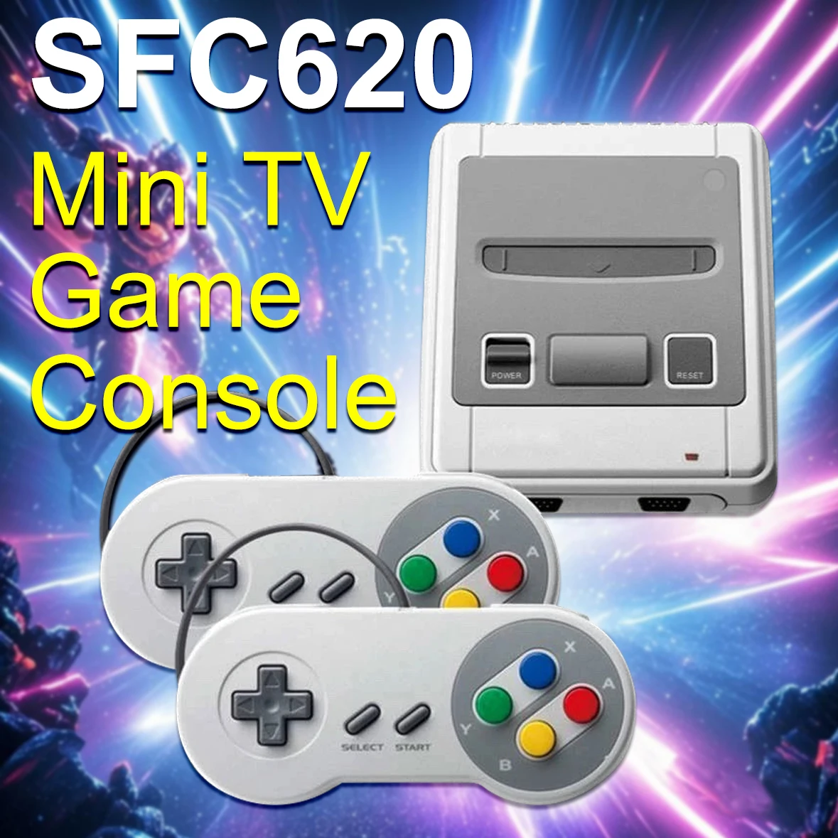 

SFC620 Mini TV Game Console Retro Classic Handheld Gaming Player Built-In 620 Games Video Game Console With gampad