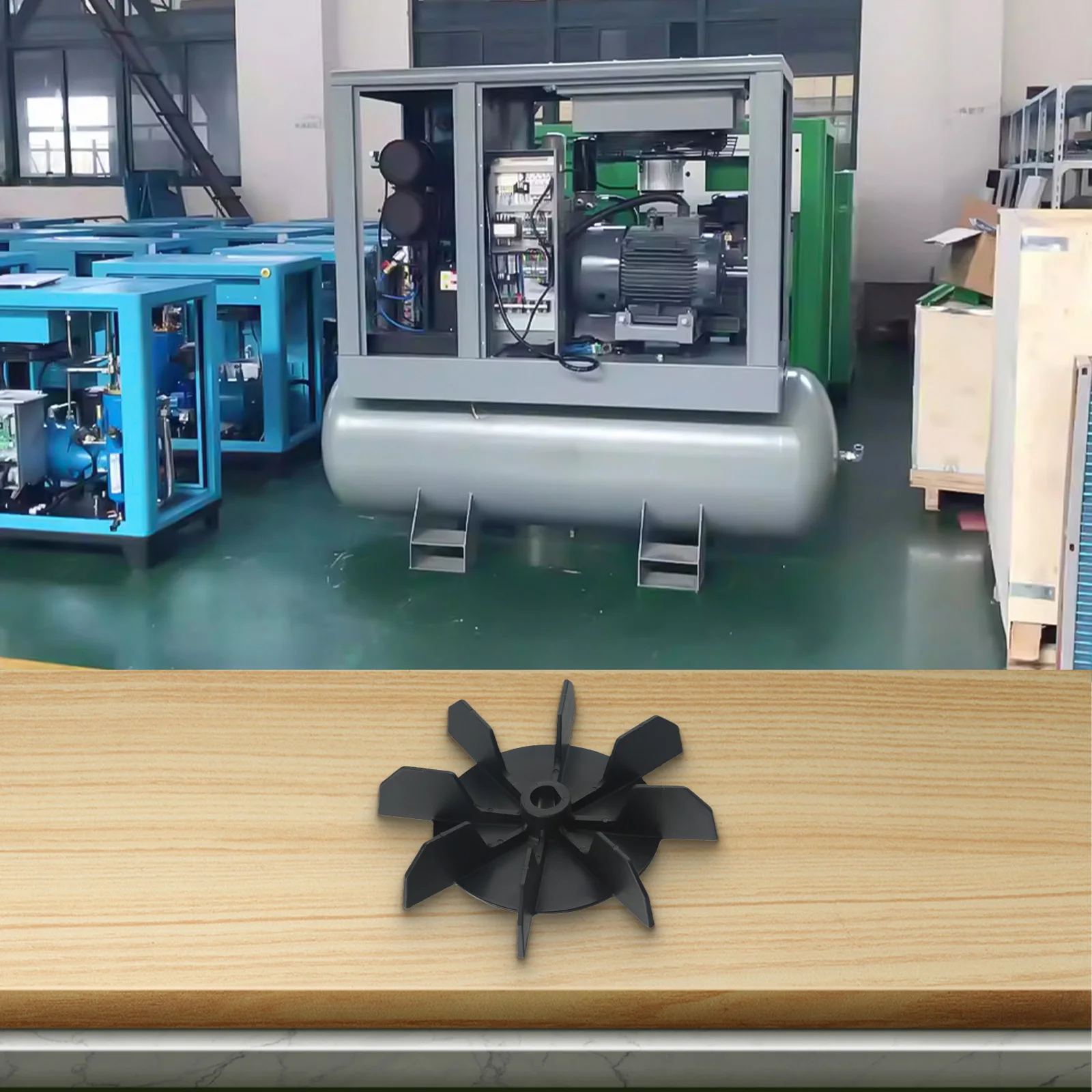 Direct Replacement For Air Compressor Cooling Air Compressor Fan Cooling Fan Easy Installation Efficient Heat Dissipation