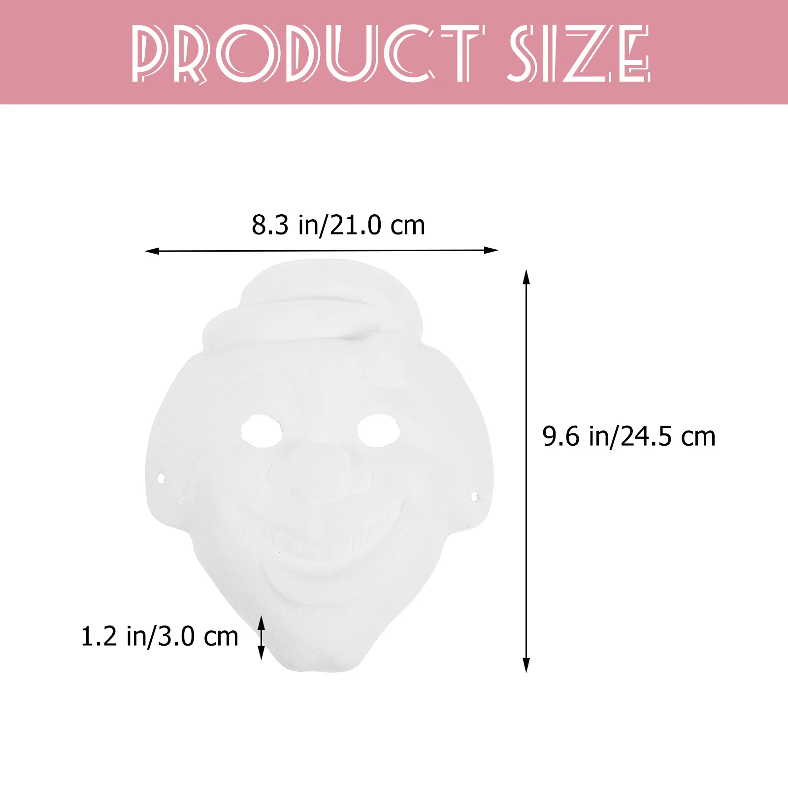 

6Pcs DIY Paintable Mask Base for Coloring Craft Projects Children's Art Activity Halloween Wedding Party Decor Handmade Mask Set