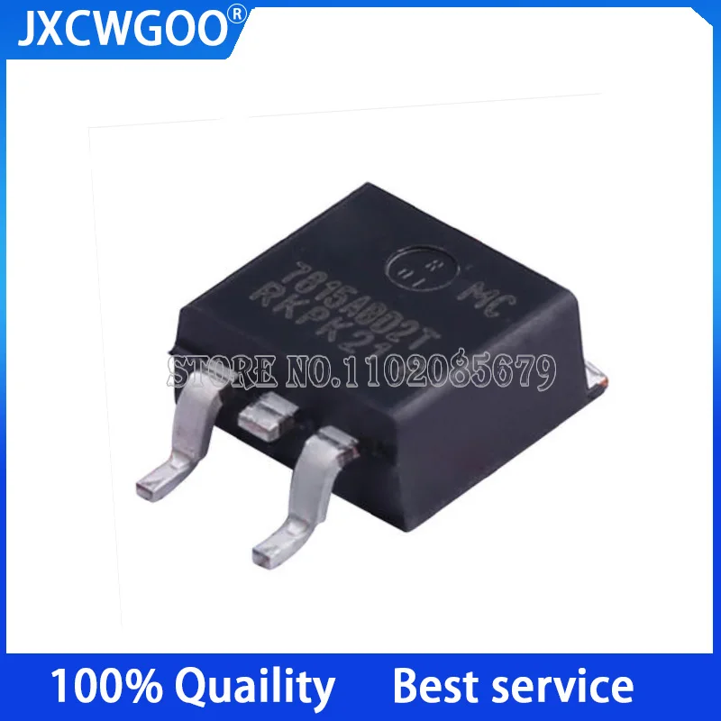 10PCS MC7815ABD2TG  7815ABD2TG  7815ABD2T  D2PAK Linear voltage regulator (LDO)  New original