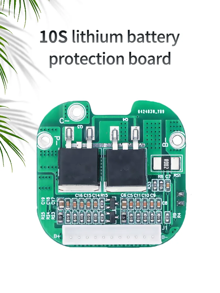 Bisida 10S 36V 15A BMS split port with temperature control for scooter 18650 lithium battery pack 37*37mm