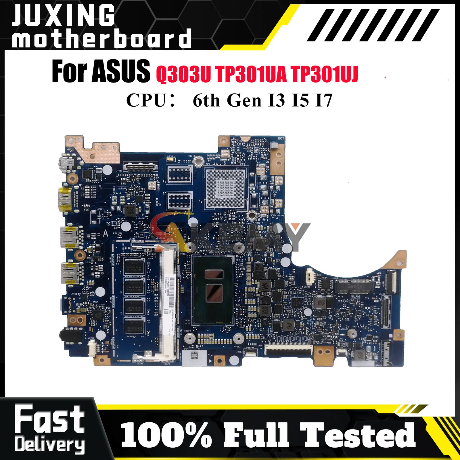 

TP301UA Laptop Motherboard For ASUS VivoBook Flip TP301UJ TP301UA Q303U TP301U Mainboard W/ I3 I5 I7 CPU 100% tests OK fast ship