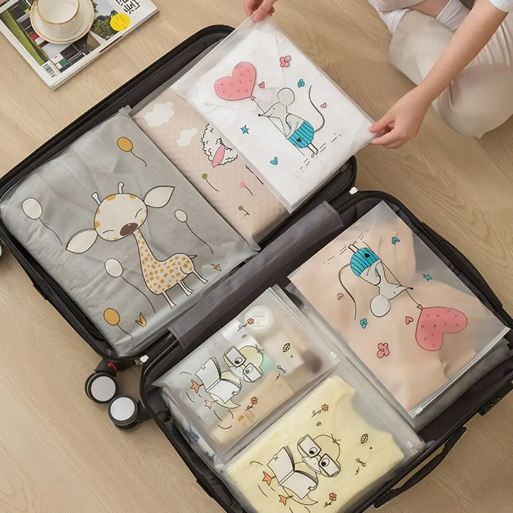 Transparent Travel Storage Bag Dust-Proof Moisture-proof Packaging Bag Clothes Organizer with ziper Shoes Storage Bags