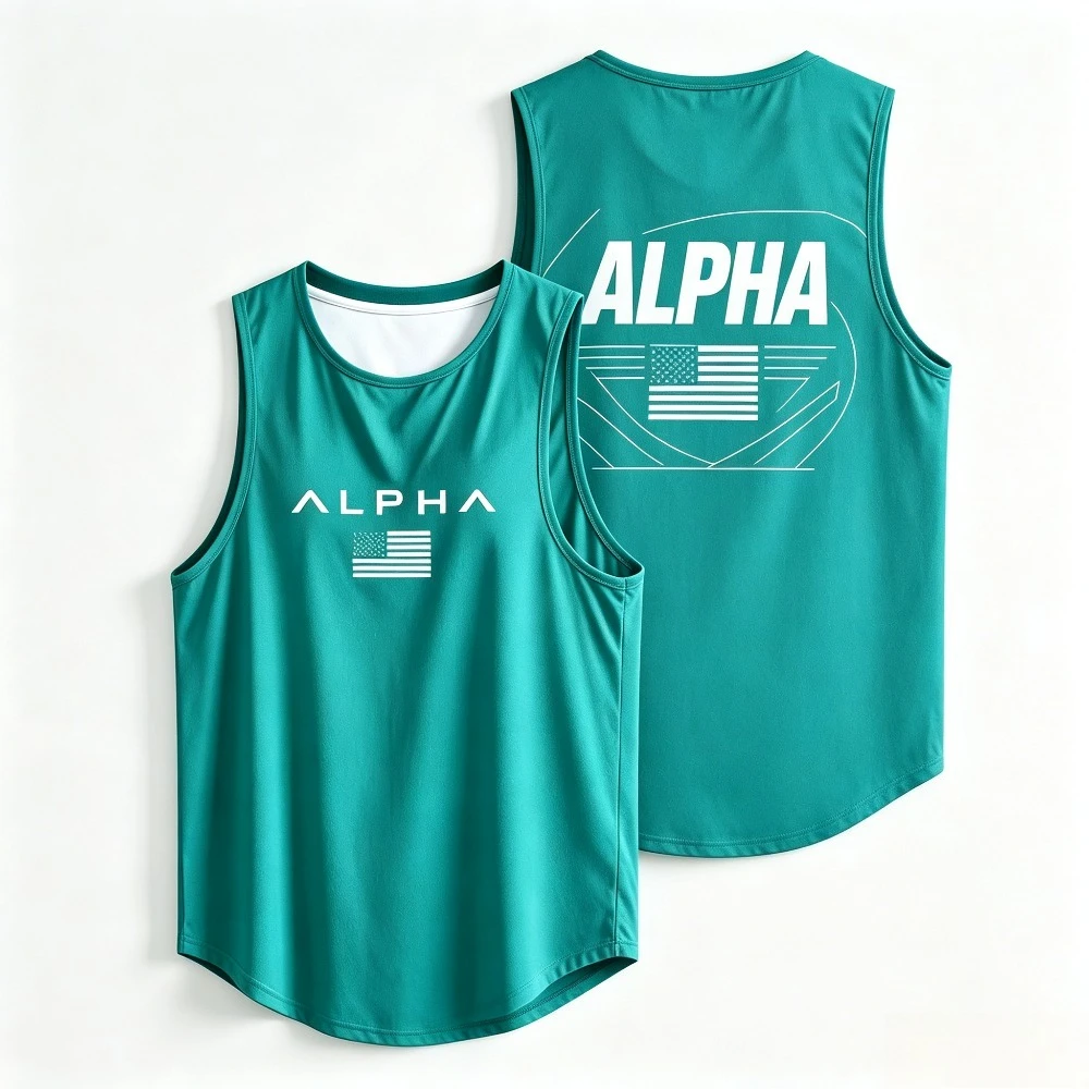 ALPHA USA Flag Print Gym Tank - Tank Top Muscle review and price