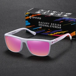 BACURY Original Design Square Sports Sunglasses for Man Women Driving Hiking Finishing UV400 Protection Sun Glasses Eyewear