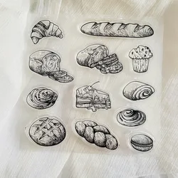 food bread cake Clear Stamp Transparent Silicone Stamp Seal Sheet For Scrapbooking Photo Album Decoration