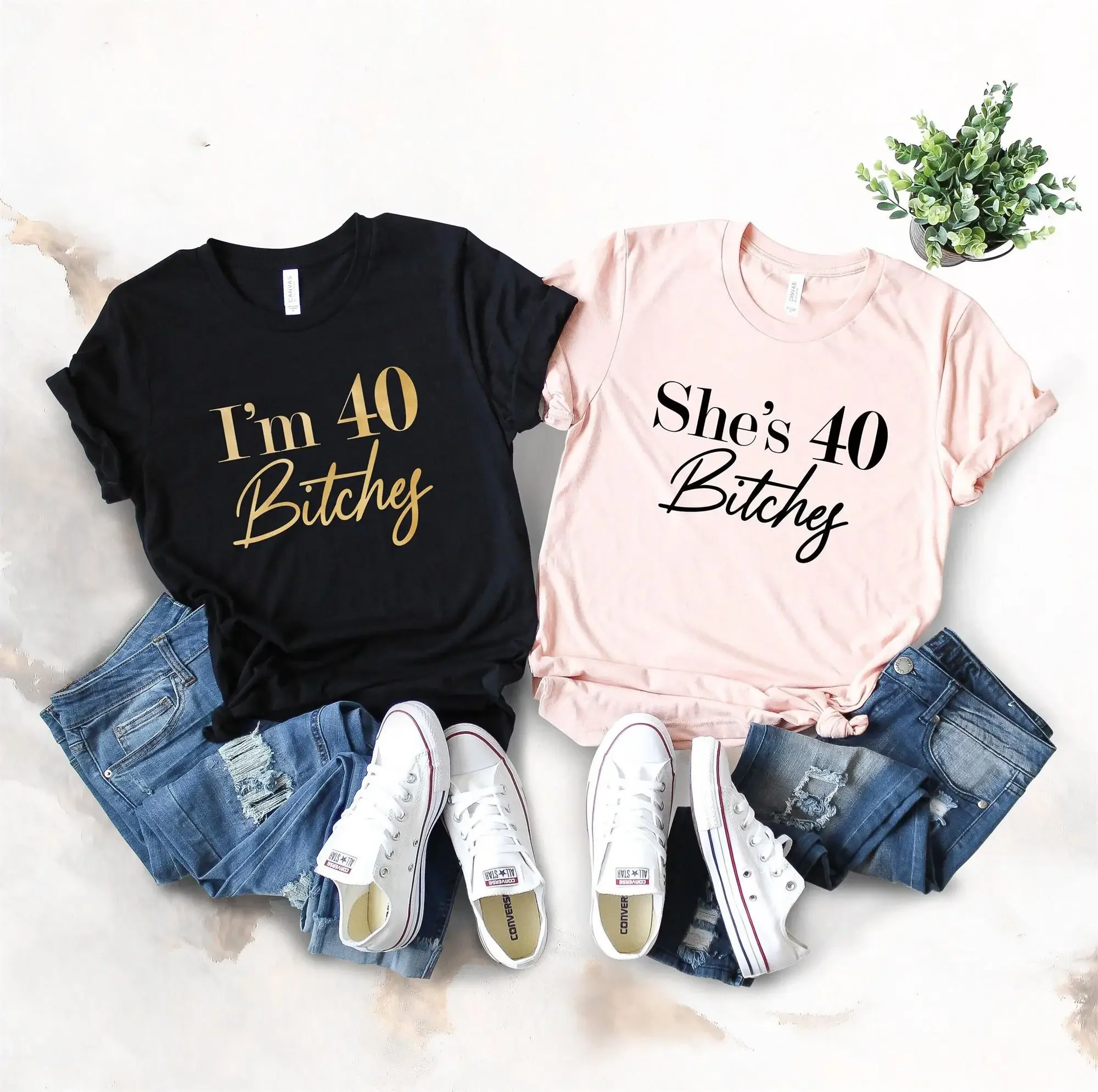 I'm 41 Bitchy Fashion Birthday Women T Shirt Born In 1981 Party Clothing Cotton Short Sleeve Top Tees Round Neck Lady Shirts