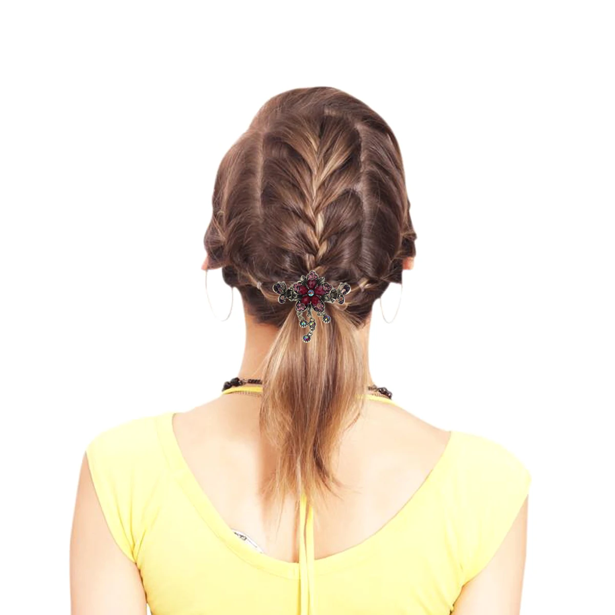

Vintage Hairpin Catch Women Hanfu Ponytail Vintage Ponytail Clip Holder Jaw Jaw Clip Catch Retro Style Durable Gifts