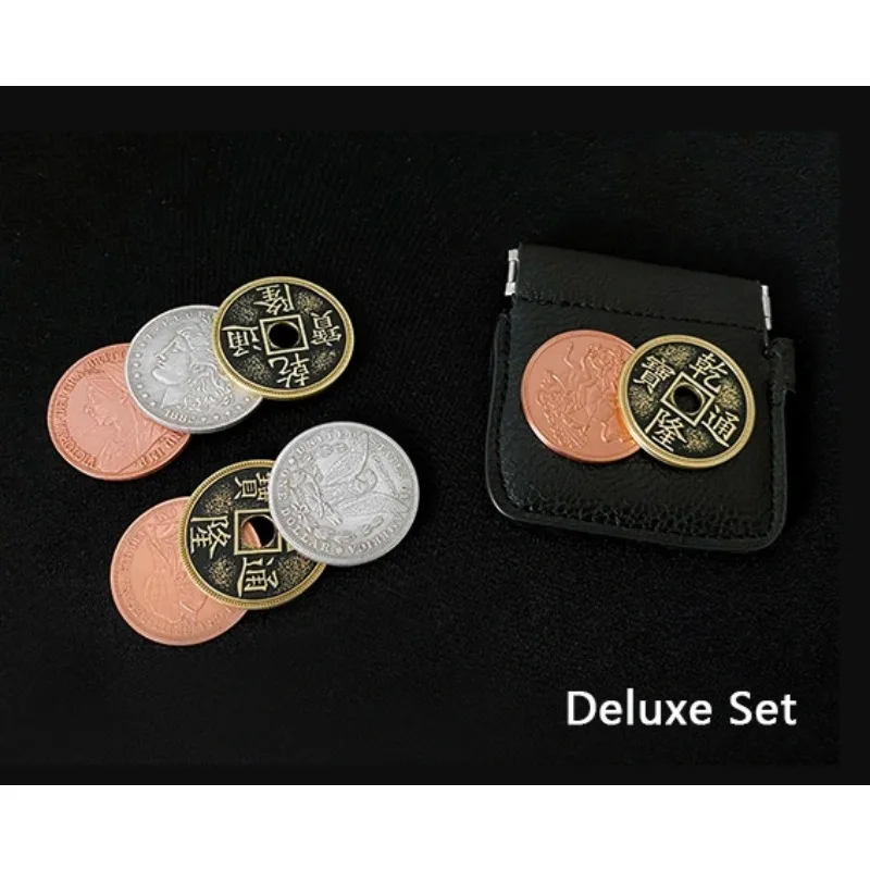Ultimate CSB 2.0 by Oliver Magic Copper Silver Brass Transposition Close Up Coin Magic Tricks Mentalism Magic Street Gimmicks