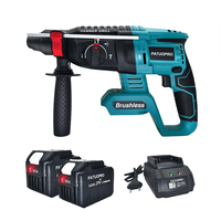 PATUOPRO Rechargeable Electric Brushless Hammer Drill Cordless Rotary Hammer Drill Handheld Power Tools For Makita 18V Battery
